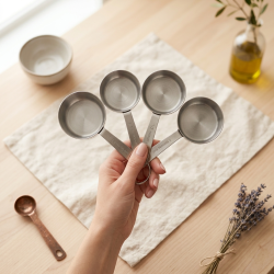 Stainless Steel Measuring Cups Set - 4 Pcs