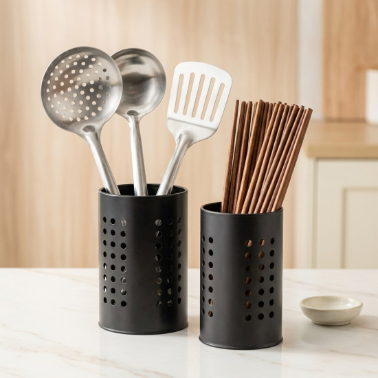 Metal Utensil Holder Large
