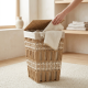 Straw Laundry Basket Large