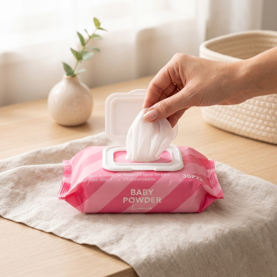Luenco Baby Powder Makeup Remover Wipes