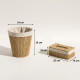 Straw Trash Can & Tissue Box