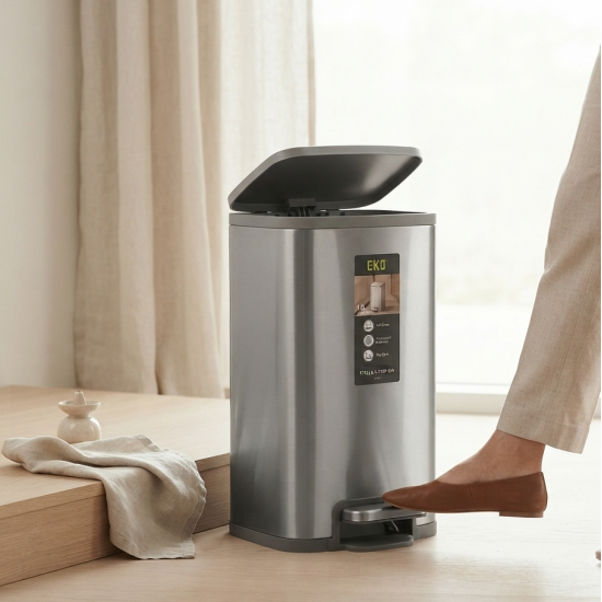 Square Trash Step Bin 12 liter