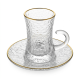 Tea Glass Cups And Saucer Set 6 Pcs