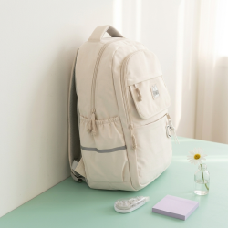 Backpack With 3 Zippers
