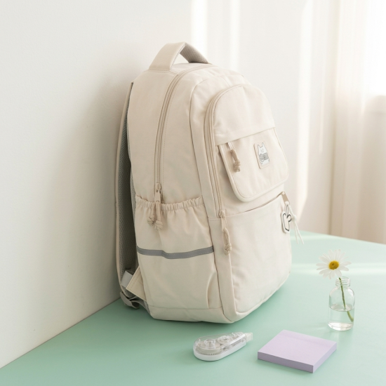 Backpack With 3 Zippers