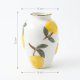 Lemon Pattern Porcelain Vase Large