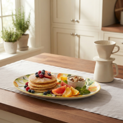 Lemon Pattern Porcelain Plate