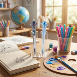 Pen With A Toy Head