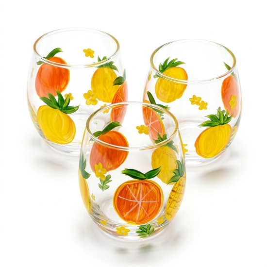Glass Cups Set 6 Pcs