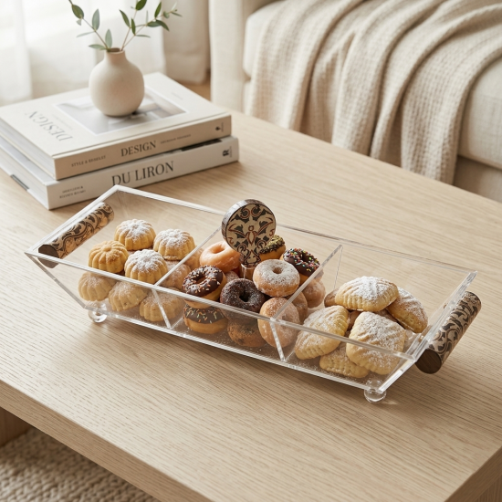 Three-Section Serving Platter