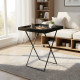 Leather Folding Tray Table