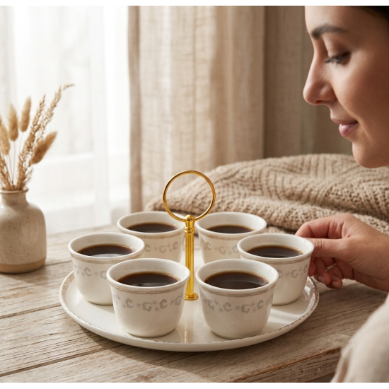 Coffee Cup Holder + 6 Tulip Cups
