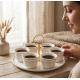 Coffee Cup Holder + 6 Tulip Cups