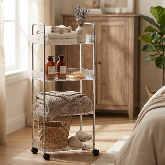 Plastic Trolley 4 Layers