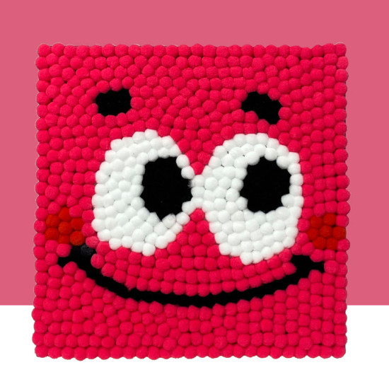 Pompom Ball Mosaic Art