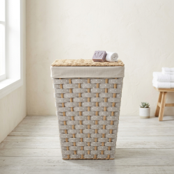 Straw Laundry Basket Medium