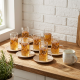 Glass Cups And Saucer Set 6 Pcs