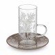 Glass Cups And Saucer Set 6 Pcs