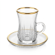 Glass Cups And Saucer Set 6 Pcs