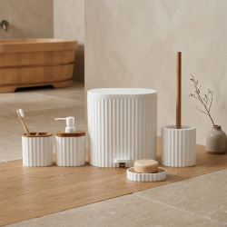 Plastic Bathroom Set - 5 Pcs