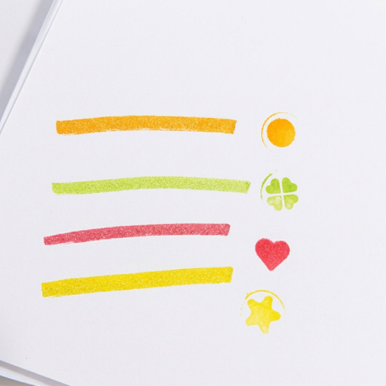 Highlighter And Stamp Set 4 Pieces