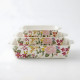 Floral Porcelain Casserole Set 3 Pcs
