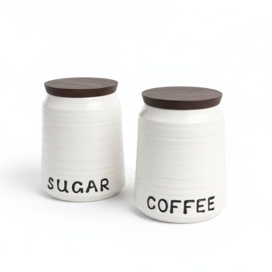 Porcelain Jars Set of 2