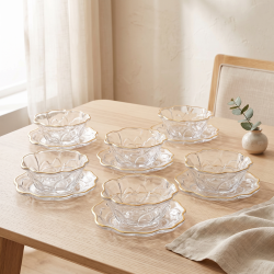 Glass Bowls And Saucer 6 Pcs