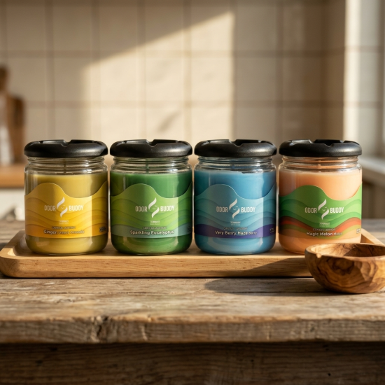 Odor Candle And Ashtray 340 gram