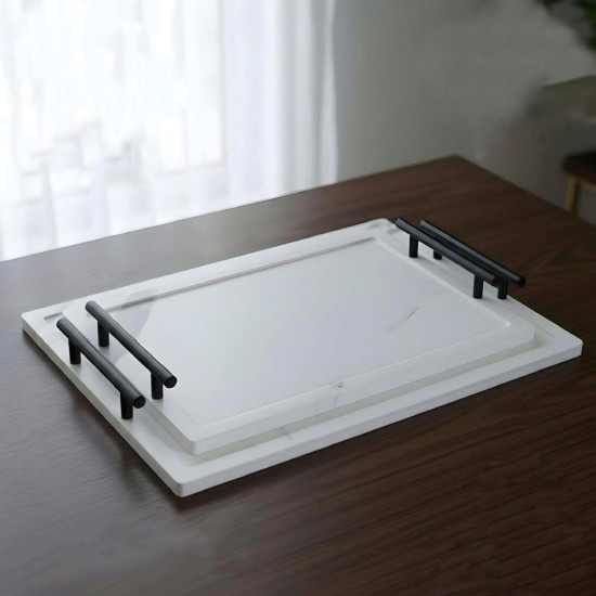 Wooden Tray Set 2 Pcs