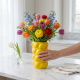 Lemon Shaped Porcelain Vase 