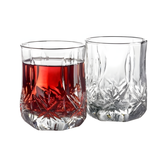 Glass Cup Set - 6 Pcs