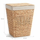 Straw Laundry Basket Large