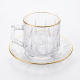 Tea Glass Cups And Saucer Set 6 Pcs