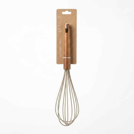 Silicone Whisk With Wooden Handle