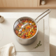 Double Stainless Steel Saucepan with a handle 16 cm