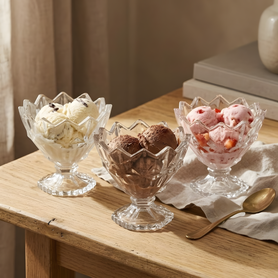Glass Bowl Set 3 Pcs