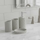 Ceramic Bathroom Set - 4 Pcs