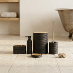 Plastic Bathroom Set - 5 Pcs