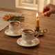 Coffee Cup and Saucer Set - 6 Pcs