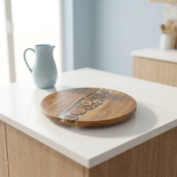 Wooden Spinning Cutting Board Small