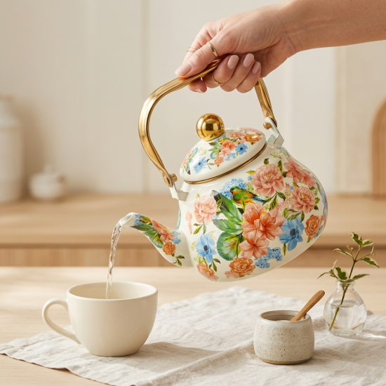 Flowers Pattern Tea Pot 2.5 Liter