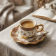 Coffee Cup and Saucer Set - 12 Pcs