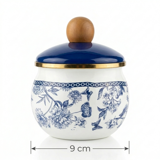 Flowers Pattern Sugar Bowl