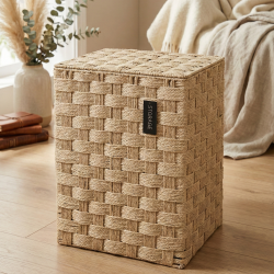 Straw Laundry Basket Medium
