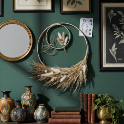 Floral Wall Decoration 35x35cm