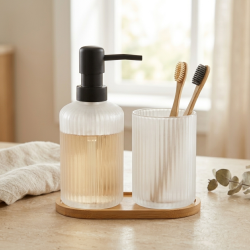 Glass Bathroom Set 3 Pcs