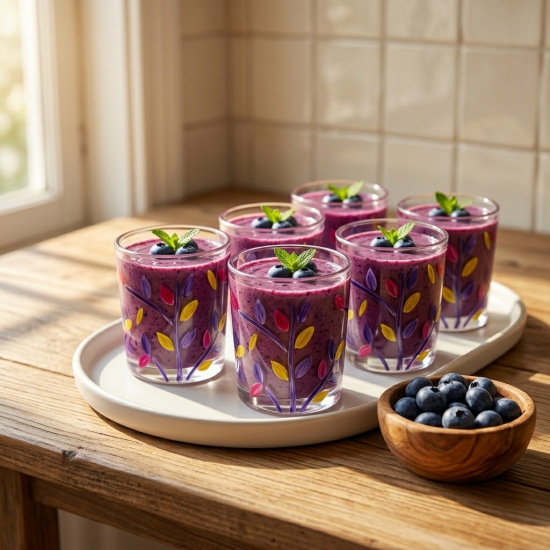 Glass Cups Set 6 Pcs