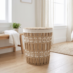 Straw Laundry Basket Large