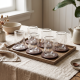 Glass Cups And Saucer Set 6 Pcs